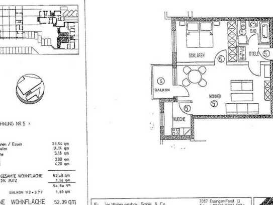 2-Zimmer-Wohnung nähe Stadtzentrum mit Balkon, EBK, TG