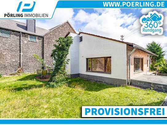 KOTTENHEIM - Ein Bungalow für Handwerker mit Garten + Garage + Keller - PROVISIONSFREI