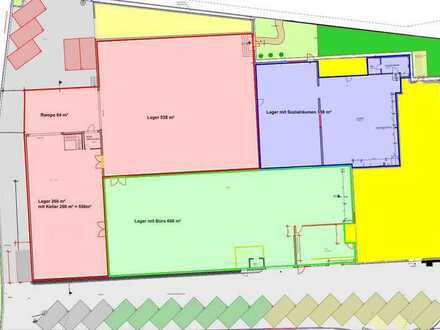 Vielseitig nutzbare Gewerberäume 2.144 m²-teilbar Vermietung vom Eigentümer provisionsfrei