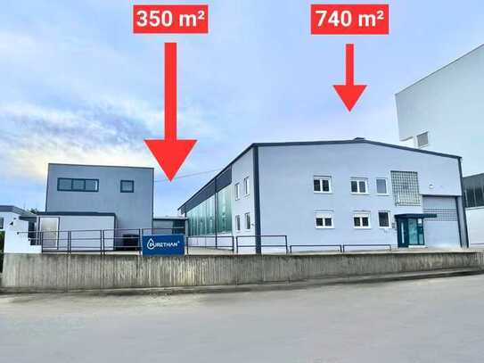 TOP Hallenflächen + Büroräume ab 01. 11.24 oder 01. 11.2024 zu vermieten !! 350 m² und 740 m²