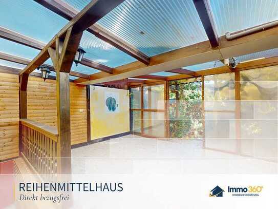 Bezugsfreies Reihenmittelhaus mit schön angelegtem Garten