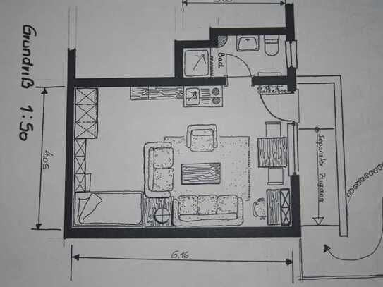 Top möbl. 1-Zimmer Apartment in Neckarsulm