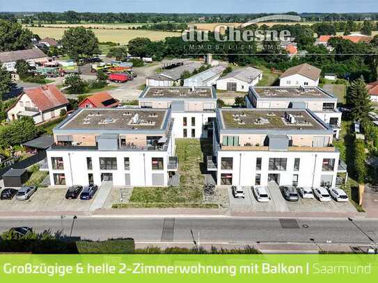 Großzügige und helle Neubauwohnung im 1. OG mit Balkon in Saarmund