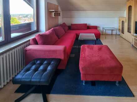3 Zimmer-Wohnung (möbliert) in Erbach mit großem Südbalkon