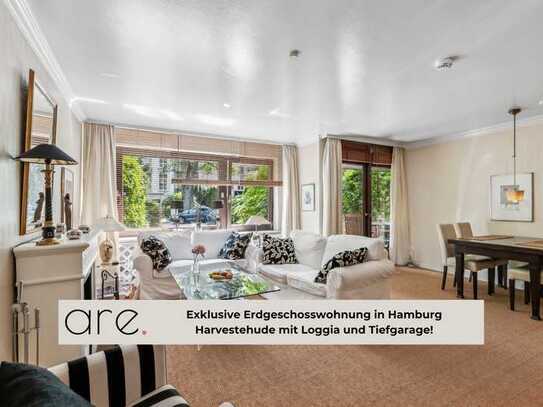 Exklusive Erdgeschosswohnung in Hamburg Harvestehude mit Loggia und Tiefgarage!