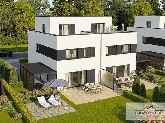 Baugrundstück 1.079 m² - Sie bauen eine Doppelhaushälfte inmitten einer grünen Oase
