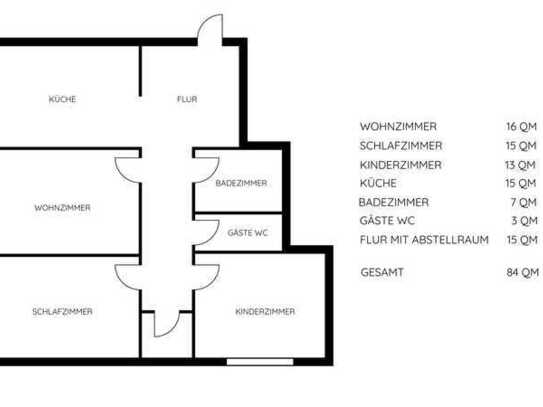 3-Zimmer-Wohnung mit EBK in Stuttgart