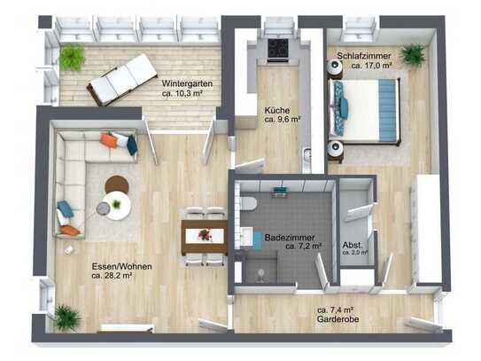 ZUGREIFEN! - 3 Zimmer Wohnung altersgerecht mit Aufzug WE03