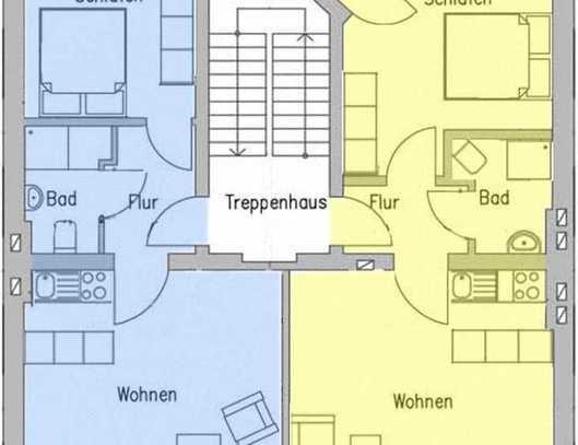 Schicke Single-Wohnung, frisch renoviert, Einbauküche, nette Nachbarn