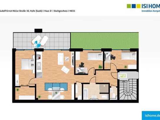 4-Zimmer-Wohnung im ''Markthof Carré'' - WE26 - mit Einbauküche und Stellplatz