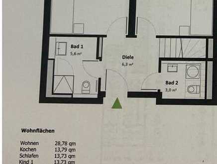 Penthaus/Maisonette 5 Zimmer WG geeignet (Balkon, Einbauküche) - Duplex/Top-floor apartment 5 Rooms