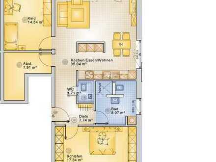 Vorankündigung: Schöne Neubau-Erdgeschosswohnung in Zentrumslage von Nieder-Olm mit Gartenanteil!