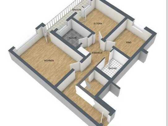 Frisch sanierte 3-Zimmer-Wohnung mit Balkon und EBK in Senden