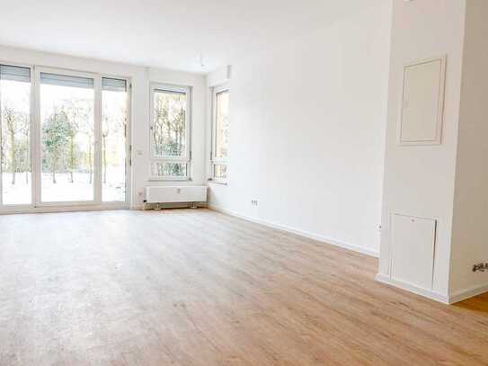 Helle 2-Zimmer Erdgeschosswohnung mit Terrasse und Gartenteil in Düsseldorf-Benrath