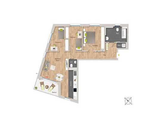 Barrierefreie 4-Zi-Wo in Stadtrandlage - WE1/414