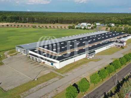 Moderne Produktions- / Lagerhalle auf ca. 3,5ha GE-Grundstück| Rampen | 24/7 Betrieb mögl.