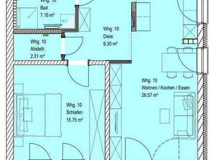 Wohnen auf der Sonnenseite! 2-Zimmer-Neubauwohnung!