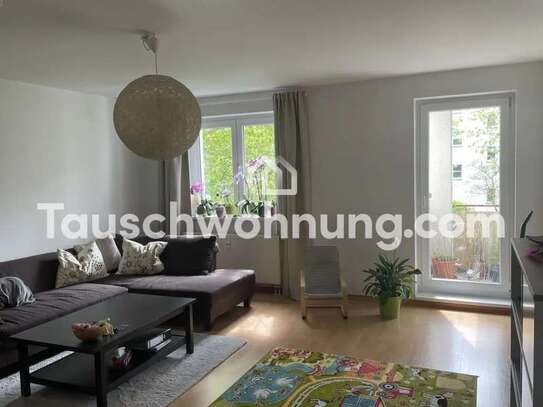 Tauschwohnung: Helle 3 Zimmer Wohnung im Grünen