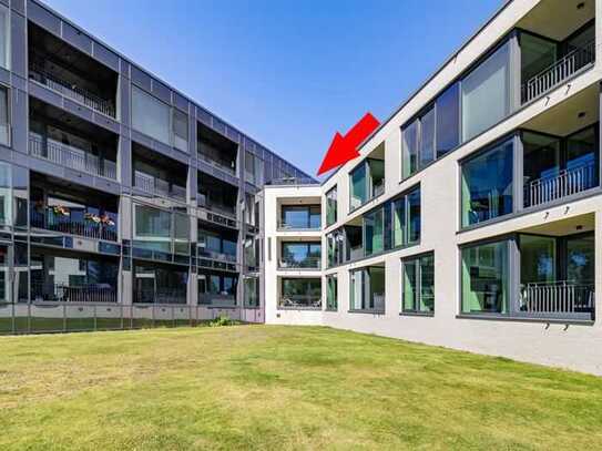 Stadtleben mit Weitblick: Dachterrasse & Schleiblick in Bestlage