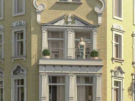 "Hinz&Kunz" Einmalige 2-Zimmer-Balkon-Wohnung hinter historischer Fassade
