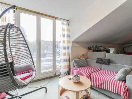 Vor Münchens Toren: Vermietete 1-Zi.-ETW in ruhiger und zentraler Lage mit Balkon und 2 Stellplätzen