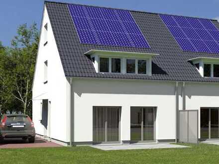 Elegante Doppelhaushalte mit sonnigem Garten und super niedrigen Heizkosten