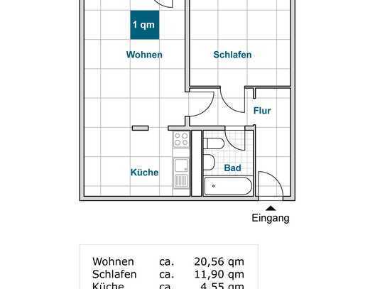 Ihre neue 2-Zimmer-Wohnung wartet auf Sie!