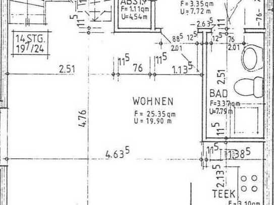 2,5-Zimmer-Wohnung in zentraler Lage