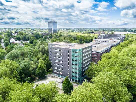 Ihr neuer Standort im Trimonte Park l Parkhaus am Gebäude | RUHR REAL