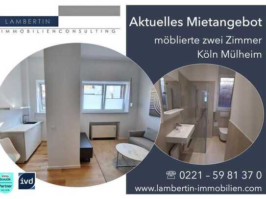 moderne möblierte Zweizimmerwohnung