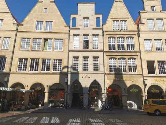 Gewerbeeinheit am Prinzipalmarkt mit Blick auf den Dom.