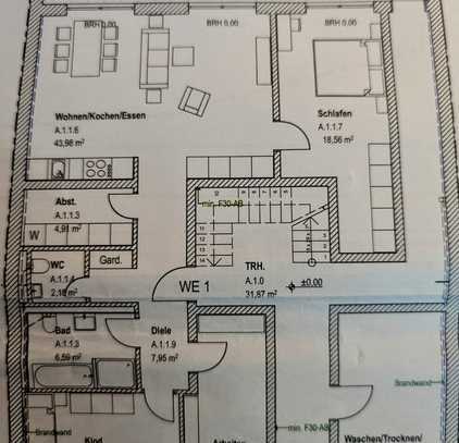 Geschmackvolle 4-Raum-EG-Wohnung mit gehobener Innenausstattung mit Balkon in Bedburg