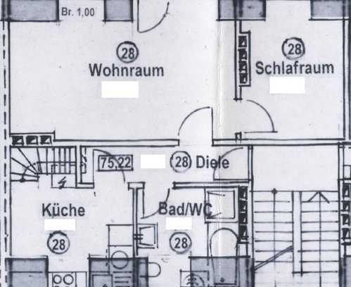 Schöne 3-Zimmer-DG-Maisonettewohnung in Düsseldorf-Holthausen – ca. 80 m², Balkon, Einb.K. prov.frei