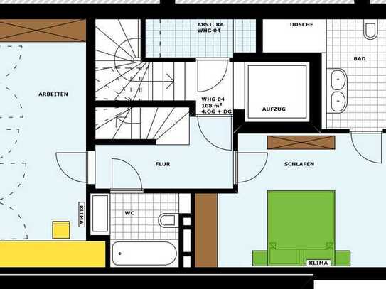 Neubau-Penthouse-Wohnung / Maisonette - Toplage Köln-Innenstadt