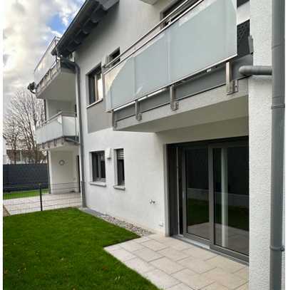 Moderne 1-Zimmerwohnung mit Terasse und Garten