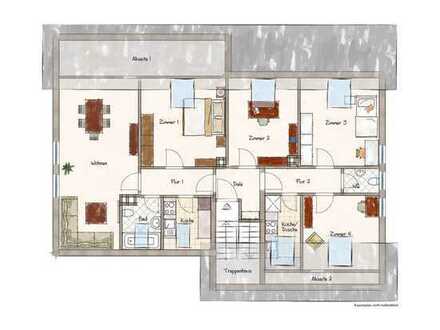 5-Zi-DG-ETW, 92 m², PKW-Stellplatz in bevorzugter Lage von Pforzheim