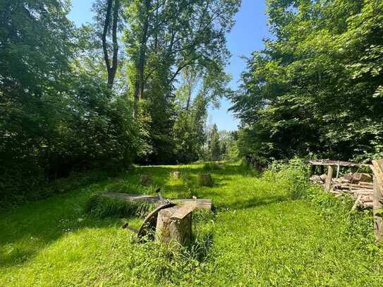 Freizeitgrundstück in fantastischer Lage mit Blockhütte