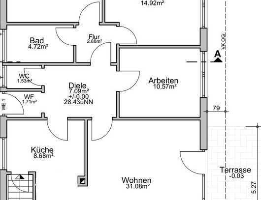 Neu renovierte 4,5 Zimmer EG-Wohnung (95 qm) in bevorzugter Wohnlage in Dinslaken-Bruch