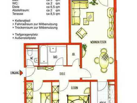 Gepflegte, helle 3 Zimmerwohnung in ruhiger Lage