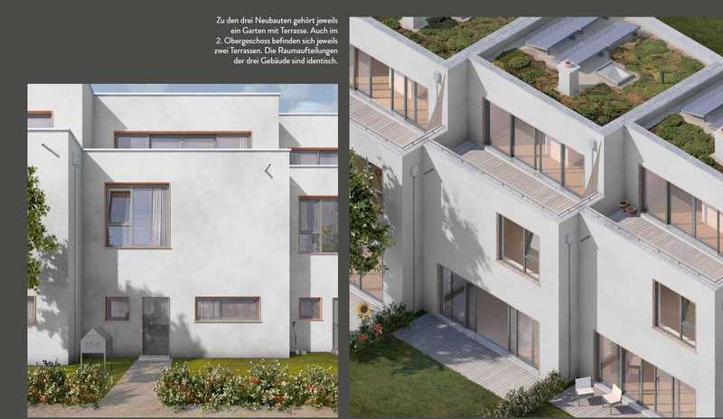 Einfamilien-Architekten-Haus Dreispänner 6,80m breit, 9,50 lang 3 Etagen je 2,70m