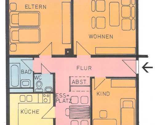 Familienwohnung in Oberzwehren