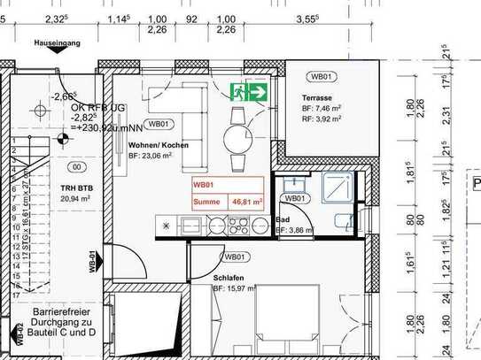 Perfekt für Singles & Paare - 2-Zi.-Wohnung mit großer Terrasse