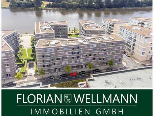 Bremen - Überseestadt | Neuwertige 3-Zimmer-Wohnung in der obersten Etage mit Weserblick und Tiefgar