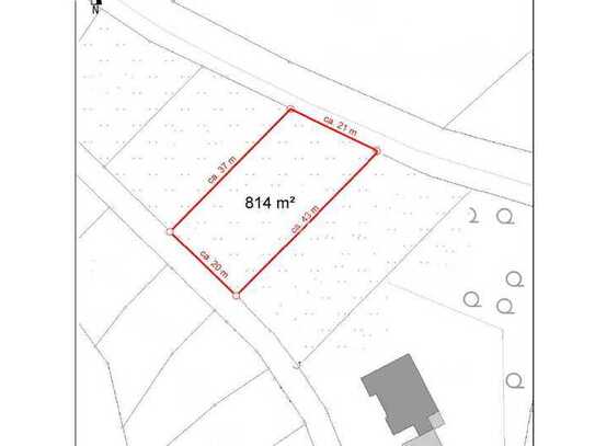 814 m² großes Baugrundstück im Windecker Ländchen