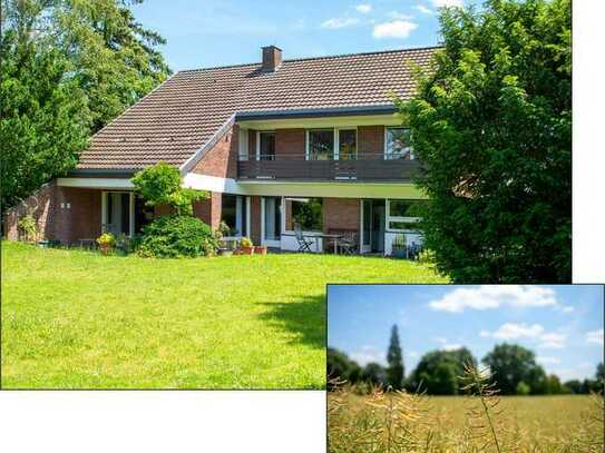 FAMILIENLANDHAUS mit großem Garten und Pool sowie wunderbarem Feldblick