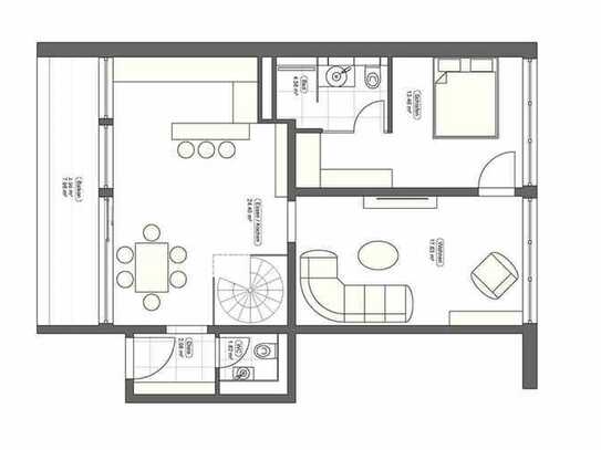 Stilvolle, sanierte 2-Raum-Wohnung mit Balkon und EBK in Mainz