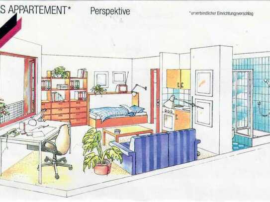 VON PRIVAT: Nähe Uni Hubland und Klinikum - Apartment mit Balkon, Küche und TG