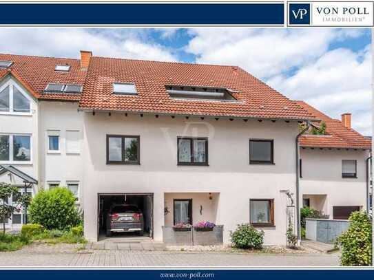 Helle 4 Zi-Maisonette-Wohnung mit Dachterrasse und Garage in naturnaher Lage - Ettlingen / Spessart