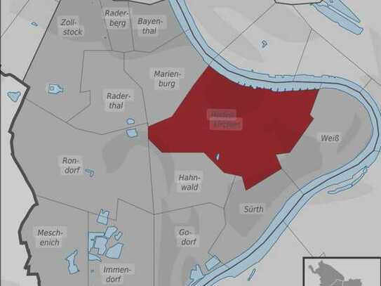 Top 1 Grundstück in Köln Rodenkirchen mit Baugenehmigung 5 exklusiver Wohnungen