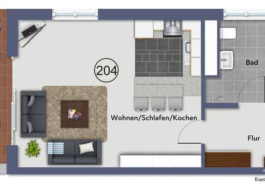 Erdgeschosswohnung mit West-Terrasse